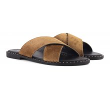 Crossed velvet strips sandals F0817888-0257 85% Codice Sconto